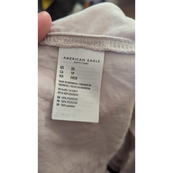 Extra Small American Eagle cream spaghetti top - Picture 5 of 7